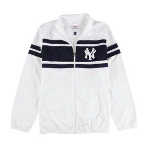 G-III Sports NY Yankees Jacket Zip Up Track White Navy Blue